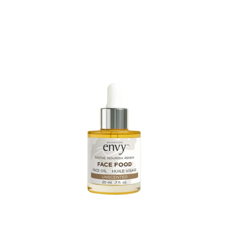 Mushroom Envy Organic Face Food Calming Facial Oil - Unscented - Travel Size