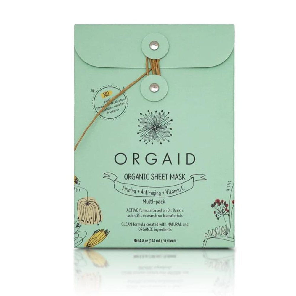 Orgaid Organic Sheet Mask Variety Pack Of 6