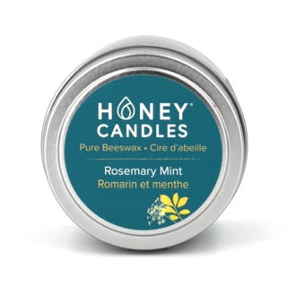 Honey Candles Beeswax Tin Candle - Rosemary Mint