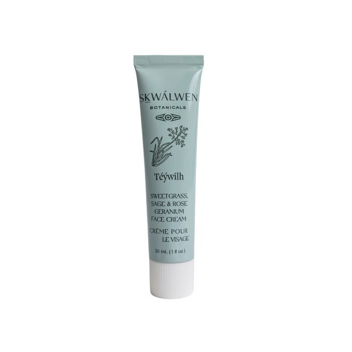 Skwalwen Botanicals Téýwilh Sweetgrass, Sage & Rose Geranium Face Cream