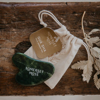 Somerset Moss Jade Gua Sha Stone - The Green Kiss