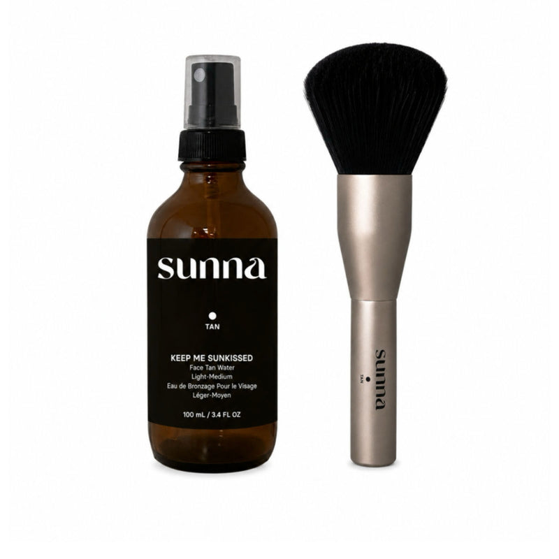 Sunna Tan Face Tan Water + Brush