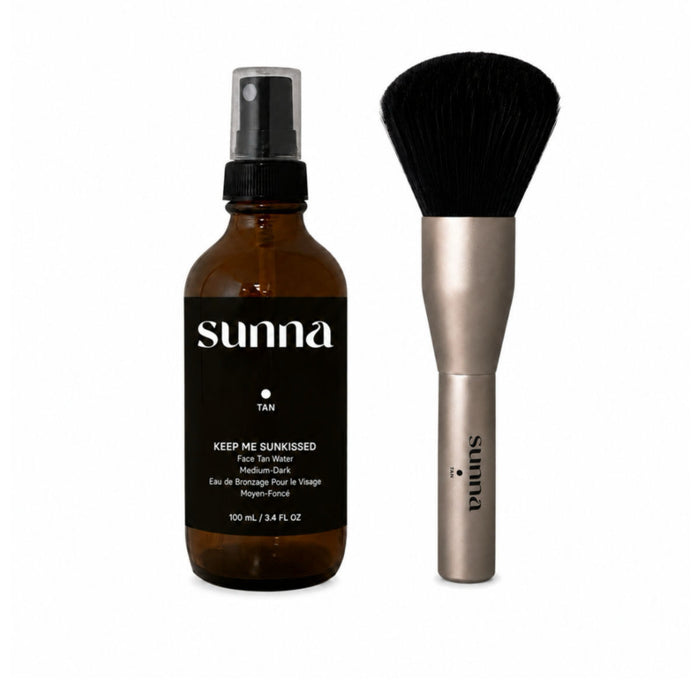 Sunna Tan Face Tan Water + Brush