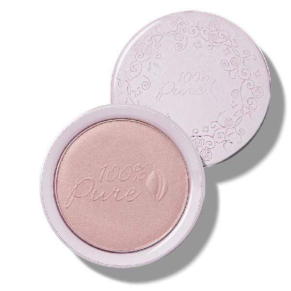 100 Percent Pure Fruit Pigmented Pink Gold Taffeta Luminizer - The Green Kiss