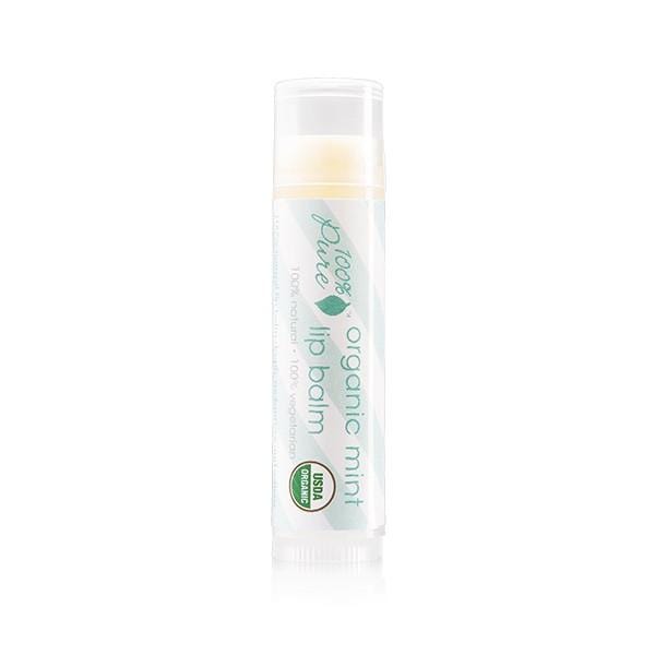 100 Percent Pure Organic Mint Lip Balm - The Green Kiss