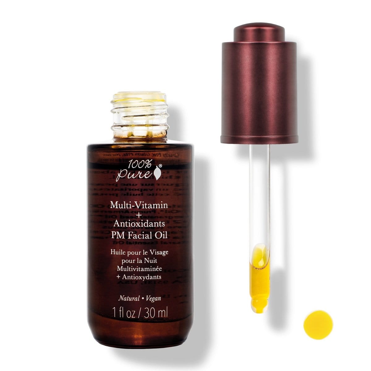 100 Percent Pure Multi-Vitamin + Antioxidants PM Facial Oil - The Green Kiss