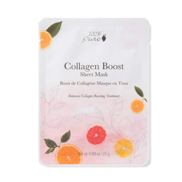 100 Percent Pure Sheet Mask - Collagen Boost - The Green Kiss