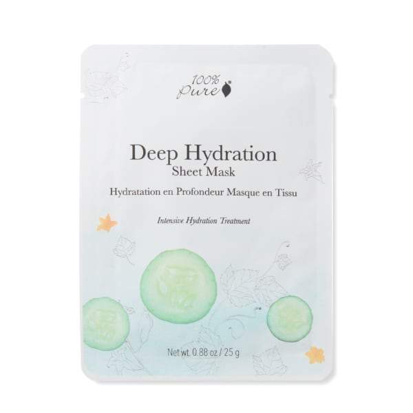 100 Percent Pure Sheet Mask - Deep Hydration - The Green Kiss