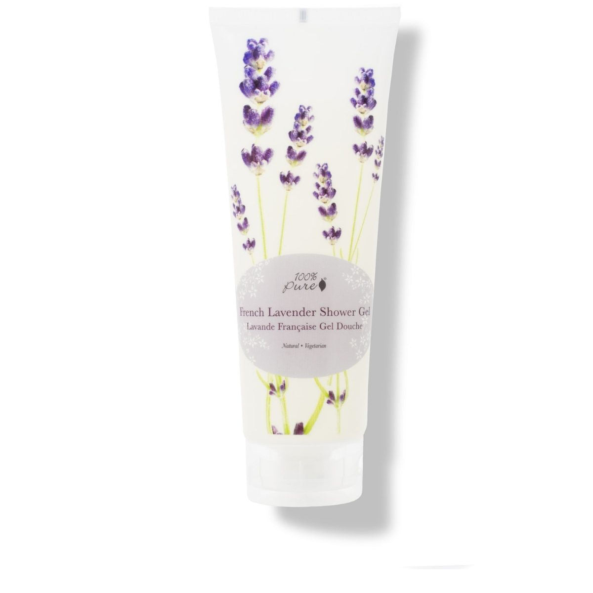 100 Percent Pure French Lavender Shower Gel - 8oz - The Green Kiss