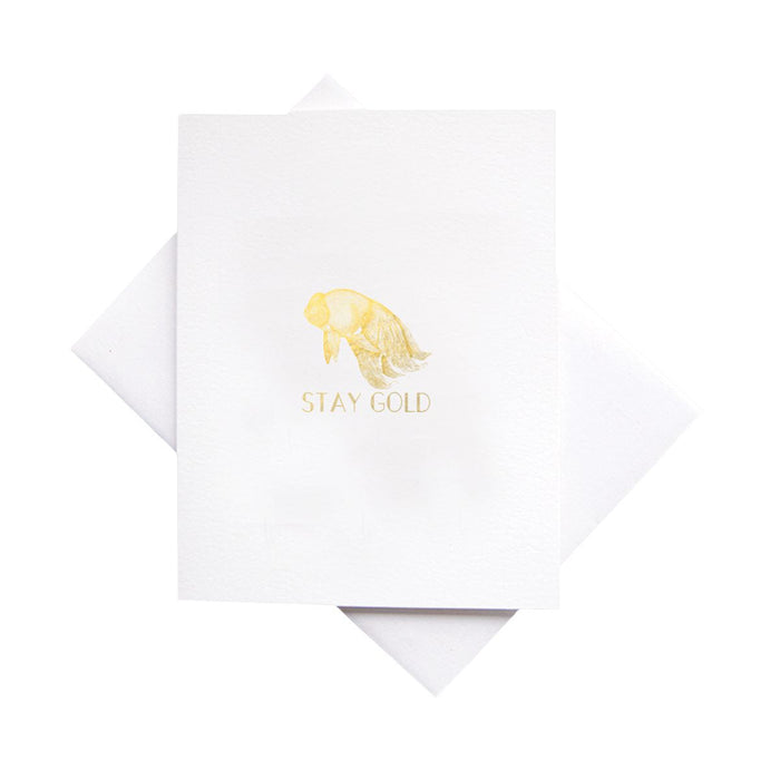Cardideology Greeting Cards - Stay Gold