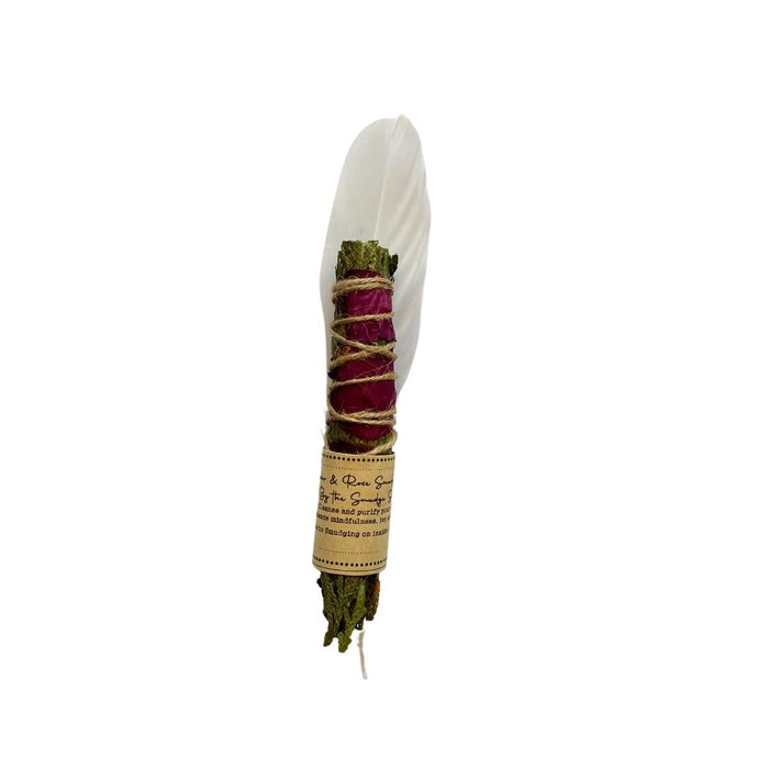 The Smudge Sisters - Cedar & Rose Smudge Stick