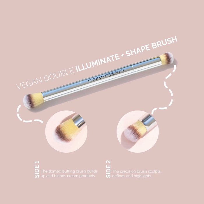 Fitglow Beauty Teddy Double Illuminate + Shape Brush