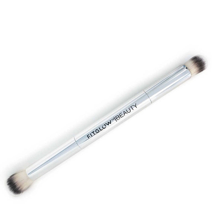 Fitglow Beauty Teddy Double Illuminate + Shape Brush - The Green Kiss