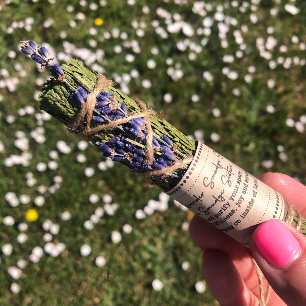 The Smudge Sisters - Cedar & Lavender Smudge Stick