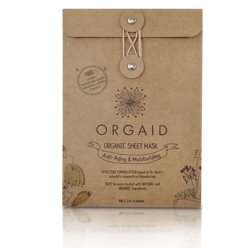 Orgaid Anti-Aging Organic Sheet Mask 4 Pack