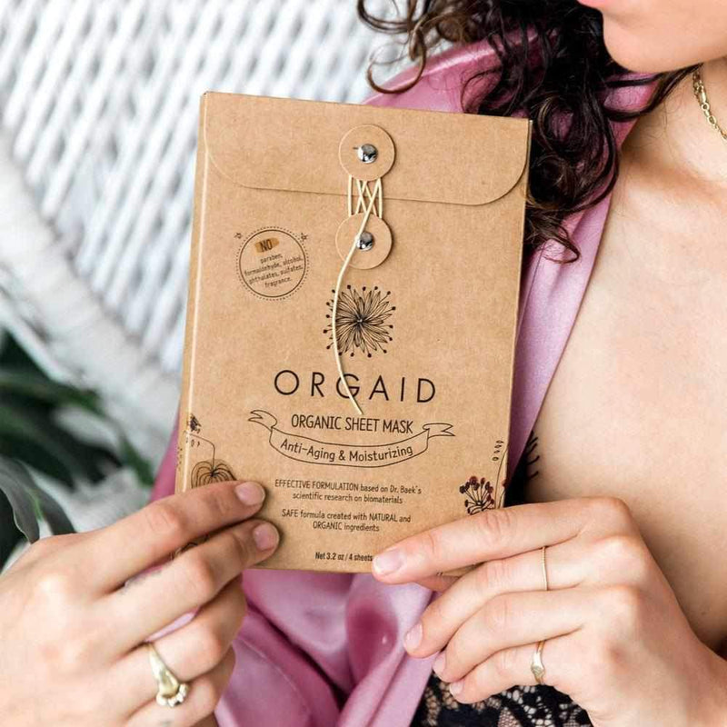 Orgaid Anti-Aging Organic Sheet Mask 4 Pack