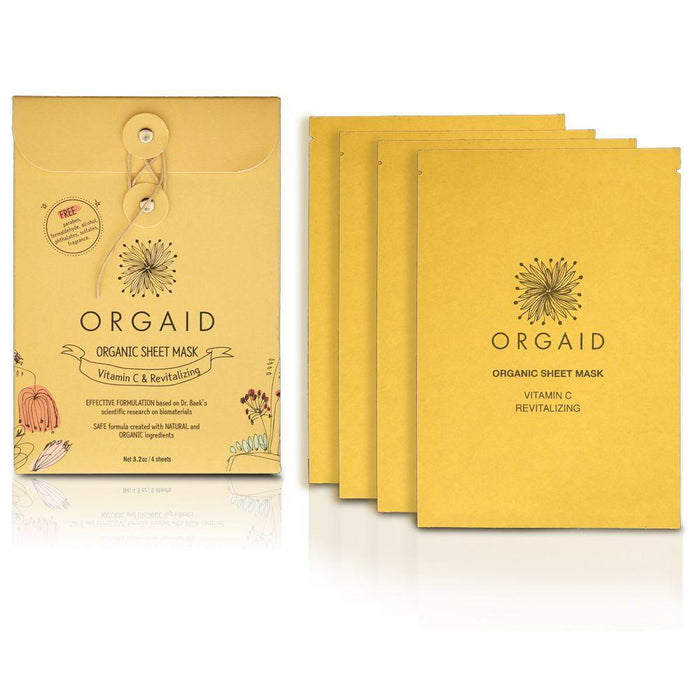 Orgaid Vitamin C & Revitalizing Organic Sheet Mask 4 Pack